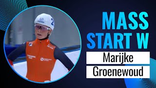 Marijke GROENEWOUD NED  Winner  Mass Start Women  Beijing 2023  SpeedSkating [upl. by Htebiram]