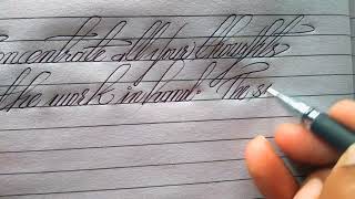 good and clean handwriting in english cursive [upl. by Ahseit]