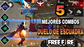 5 MEJORES COMBOS DE HABILIDADES PARA DUELO DE ESCUADRA EN FREE FIRE [upl. by Llener471]