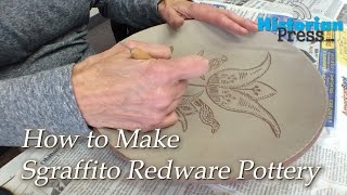 How to Make Sgraffito Folk Art Redware [upl. by Aloap]