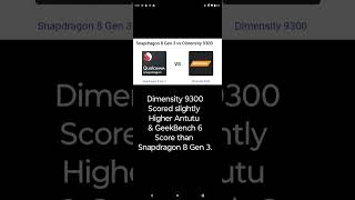 Dimensity 9300 vs Snapdragon 8 Gen 3 Antutu amp GeekBench 6 Test [upl. by Blankenship849]