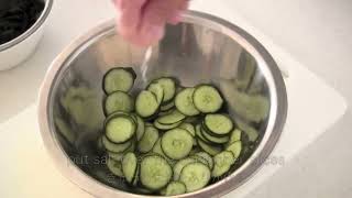 Sunomono Japanese Cucumber Salad with Wakame Seaweed Recipe [upl. by Seel]