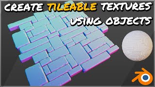 Create seamless TILEABLE textures using objects amp sculpting in Blender 40 [upl. by Ainel963]