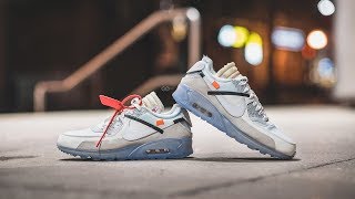 OffWhite x Nike Air Max 90 quotThe Tenquot Review amp OnFeet [upl. by Didier]