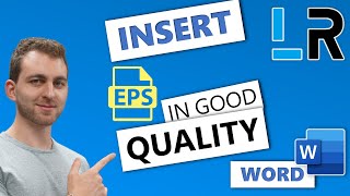 MS Word Insert EPS file without losing quality ✅ 1 MINUTE [upl. by Philemon]