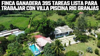 Finca Ganadera de 395 tareas con Villa de 7 Habitaciones río Piscina Granjas en Sabana Gde de Boyá [upl. by Johannes]