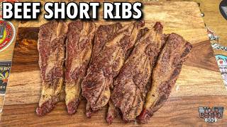 Beef Short Ribs on a Pellet Grill  Quick Recipe [upl. by Gabriella208]