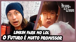 Heavy Is The Crown ft Linkin Park  Tema do Mundial 2024 de League of Legends  REACT DO MORENO [upl. by Mcilroy3]