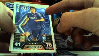 Open Öffne 1 Match Attax 13 14 Premier League Booster  Opening  065  Man Of The Match [upl. by Nossila377]