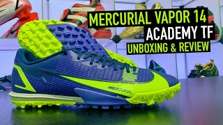 NIKE MERCURIAL VAPOR 14 ACADEMY TF  UNBOXING amp REVIEW [upl. by Reich]