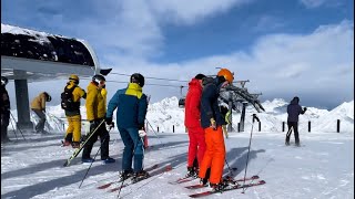 🇦🇹⛷️ Anfänger fährt Ski in Sölden mit Tacho [upl. by Cutter]