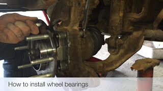 How to install wheel bearings on a Silverado [upl. by Emolas]