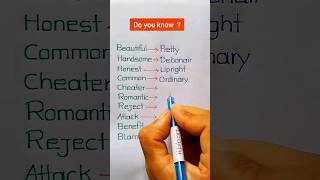 Synonyms words  Same Meaning Words shortvideo [upl. by Audres861]