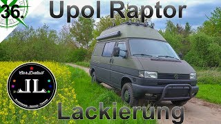 Die wahrscheinlich beste Offroad Lackierung  LL CarDetail  Upol Raptor  VW T4 Syncro Camper  36 [upl. by Rodablas202]