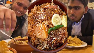 Eating DinnerMutton Kacchi Biryani With Friends at Maalshaay Kacchi Restaurant [upl. by Ilohcin]