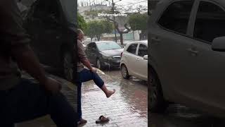 Gaza man makes wudu while its raining [upl. by Enived]