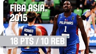 Injured Blatches Heroic DoubleDouble Performance v Japan  2015 FIBA Asia Championship [upl. by Orola]