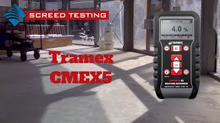 Tramex CMEX5 👉 Screed amp Concrete Moisture Testing  Need to know if your screed or concrete is dry [upl. by Banky324]