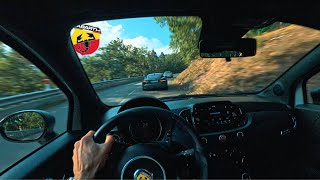 Can an ABARTH Competizione keep up with real sportscars POV Chasing an FType V6 amp BMW M2 [upl. by Olotrab488]