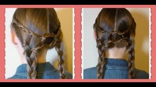 Equestrian Braids Double Braid Knotted Hairstyle [upl. by Avert]