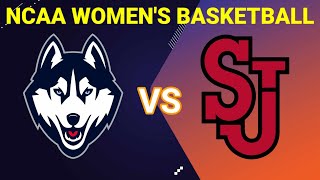 UConn vs St Johns  2023 NCAA WOMENS BASKETBALL LIVE SCORE [upl. by Siari]