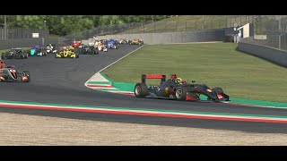 iRacing Motorsport Simulator  Dallara F3  Mugello  15 lap race [upl. by Berglund]