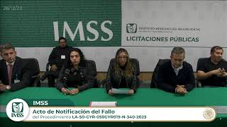 01 Notificación del Fallo del procedimiento LA50GYR050GYR019N3402023 [upl. by Anilra]