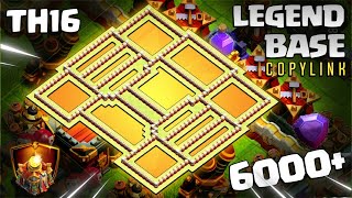 NEW BEST Town Hall 16 TH16 ANTI 3 STAR LEGEND BASE with COPYLINK 2024 Clash of Clans 1095 [upl. by Formica646]