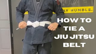 How to Tie a Jiu Jitsu Belt [upl. by Alfonse285]