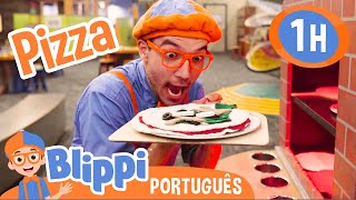 Blippi Aprende Sobre Diferentes Profissões  1 HORA de Blippi em Português  Vídeos Educativos [upl. by Bolan316]