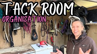 TACK ROOM ORGANISATION  AUTUMN STABLE YARD RESET [upl. by Aneret]