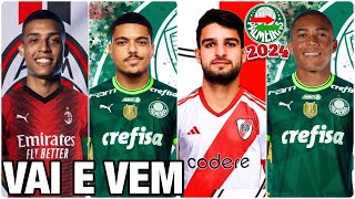 CHEGADAS E SAÍDAS DO PALMEIRAS PARA 2024 ATUALIZADO [upl. by Asertal707]