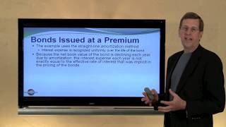 13  Bonds Premiums and Discounts  StraightLine Amortization [upl. by Teews]