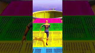 GTA 5 Epic Water Ragdolls  SpiderMan Jumps  Fails SpiderMan vs Minions amp Hulk shortsfeed gta [upl. by Dam]