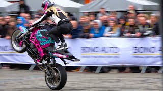 Stunt Riding  Special Brothers Show  Motosalon 2024 [upl. by Kendell384]