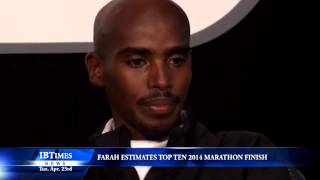 Mo Farah Estimates He Might Finish In First Ten Of Marathon [upl. by Ellerol809]