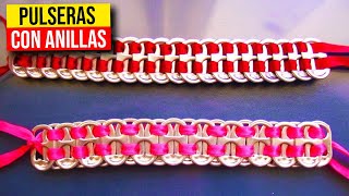 ▶️ CONVIERTE ANILLAS de lata EN LINDAS PULSERAS ◀️ HaunterMake [upl. by Attenev383]