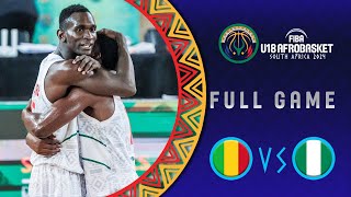 QuarterFinals  Mali v Nigeria  Full Basketball Game  FIBA U18 AfroBasket 2024 [upl. by Mosera]