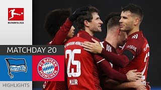 Hertha Berlin  FC Bayern München 14  Highlights  Matchday 20 – Bundesliga 202122 [upl. by Angrist]