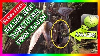 Tapejara HOW TO Tame amp Location  Guide  Ark Survival Evolved  Tips amp Tricks  NEW DINOSAUR [upl. by Nawram848]