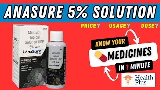 Anasure 5 Solution  Minoxidil Topical Solution USP 5  minoxidil how to use [upl. by Nolaf]