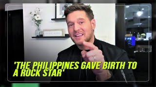 Michael Bublé to Filipinos If Sofronio wins The Voice its because of you its for you [upl. by Hako661]