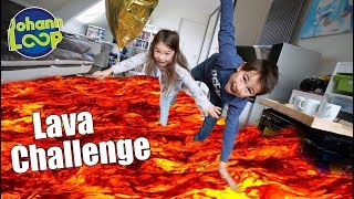 Der Boden ist Lava Challenge 🔥 Mit meiner Schwester  Johann Loop [upl. by Sophy]