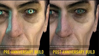 HalfLife 2 anniversary update visual changes comparison [upl. by Shadow]