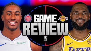 Game Review  Pistons vs Lakers  Game 8 [upl. by Stalder]