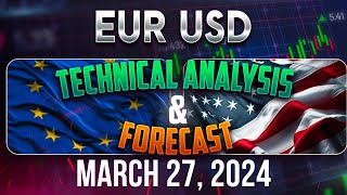 Latest EURUSD Forecast and Elliot Wave Technical Analysis for March 27 2024 [upl. by Neelak]