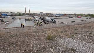 Chicago Joint Public Safety Training Campus JPSTC Phase II  Concrete Pour [upl. by Libna212]