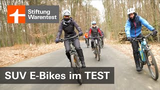 EBikeTest 2022 Viele SUVEBikes sind gut  das leisten die SUVPedelecs Stiftung Warentest [upl. by Dick]