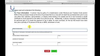 HOW TO FILL RESALE CERTIFICATE [upl. by Einnej249]