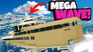 Can This Yacht Survive Getting Hit By a MEGA WAVE in Stormworks Sinking Ship [upl. by Wylde]